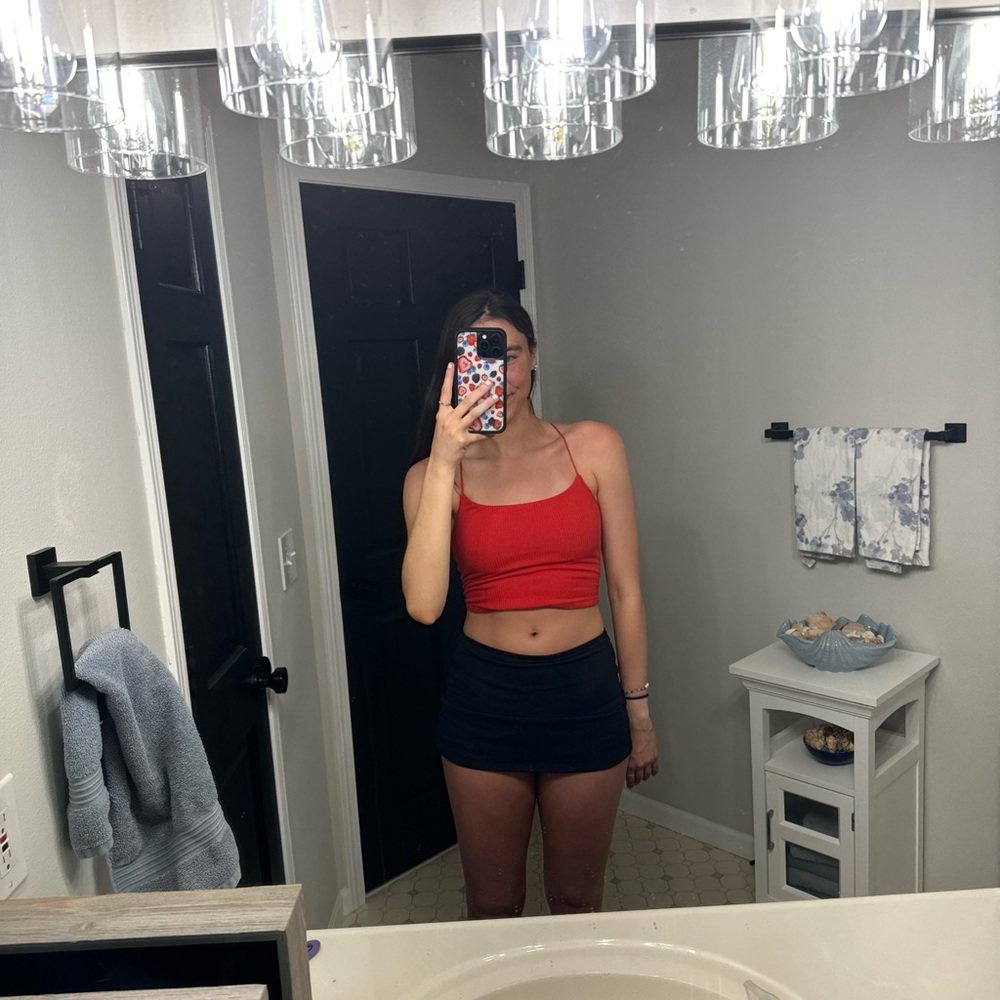 Garage lace up tank